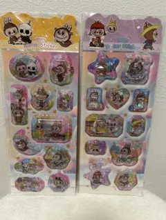 ラブブボンボンドロップウォーターシール 2点セットシール交換大人気超大きいサイズ