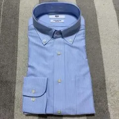 UNIQLO SUPER NON-IRON SLIM FIT M ストライプ