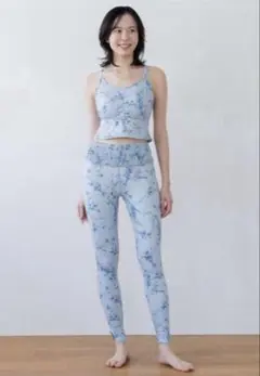 【SUKALA】スプリングフラワーブラトップ&レギンスセット　忘れな草 L