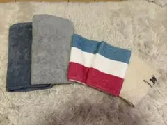 古タオル 5枚セット バスタオル フェイスタオル バーバリー等