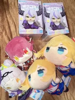 【6点セット】ホロライブ　パペットぬいぐるみ　寝そべり　フィギュア