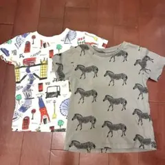 next Tシャツ 2枚セット 92cm ゼブラ柄 ロンドン柄　90のサムネイル