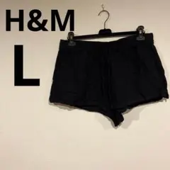 H&M リネンブレンド ショートパンツ L