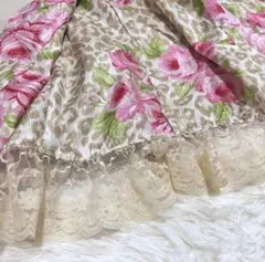 ジーザスディアマンテ　トレンチコート　裏地バラ柄　総柄