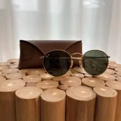 Ray-Ban ゴールドフレーム グリーンレンズ サングラス