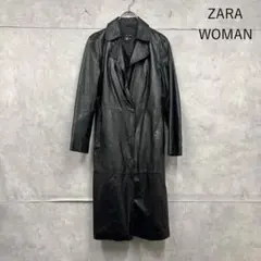ZARA MANTECOダブルチェスターコート ロング丈マキシ丈 ブラック S 美品✨ZARA￼×MANTECO ダブル チェスターコート ロング丈 黒 L位