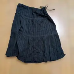 COMME CA ISM ブラック フレアスカート M