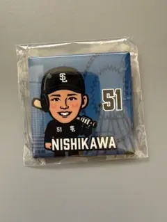 埼玉西武ライオンズ ライオンズガチャ 西川愛也 缶バッジ - メルカリ