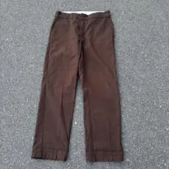 00s Dickies 874 ダークブラウン メキシコ製 ディッキーズ w34