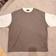 LUCY グレー ホワイト Tシャツ 半袖のサムネイル