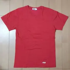 【FILA】 Tシャツ レッド