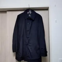 美品 バーバリー ブラックレーベル 黒 ステンカラー ノバチェック