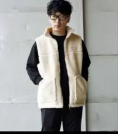 ま〜。様専用　ワイルドシングス フリースベスト(S)(ML)ナチュラル