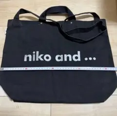 ニコアンド トートバッグ ショルダーバッグ　黒のサムネイル