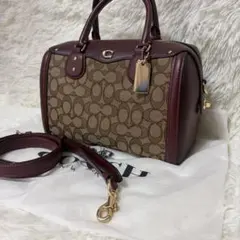 COACH Signature Mini Boston Bag 2Way