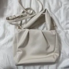 ホワイト ハンドバッグ 調整可能ストラップ