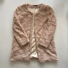 DURAS デュラス　フェイクファーコート　ノーカラー