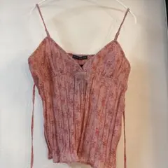Brandy Melville 花柄 キャミソール ピンクのサムネイル
