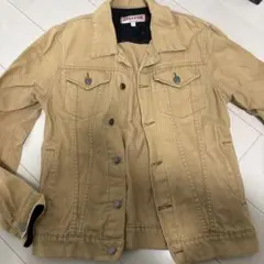 ベージュ デニムジャケット