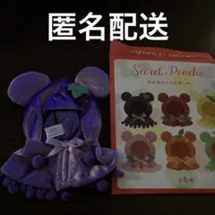 【匿名配送】ディズニーストア シークレット ポンチョ　ぶどう　紫