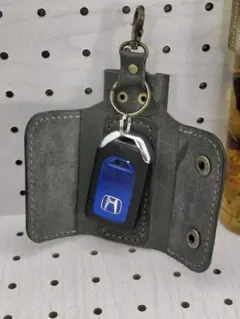 コンパクトキーケースver2 スマートキー　本革　ハンドメイド
