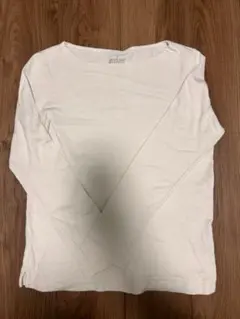 無印　ホワイト　長袖Tシャツ　Mサイズ