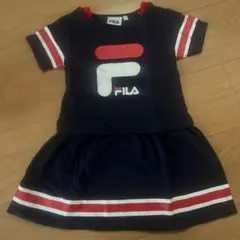 FILA キッズ 半袖ワンピース ネイビー 100cmのサムネイル