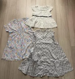 女の子　ワンピース　ノースリーブ　半袖　100 110 まとめ売りのサムネイル