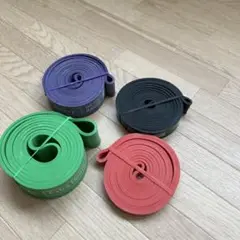 the fitlife トレーニングチューブ 筋トレチューブ4つセット