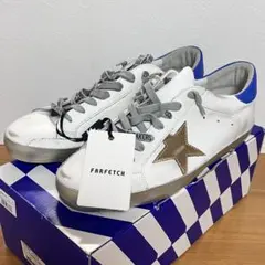 【新品】ゴールデングース スーパースター 43 白 ブルー ゴールド タグ付きのサムネイル