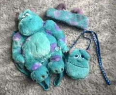 モンスターズ・インク サリー リュックサック・ヘアバンド・パスケース 3点セット