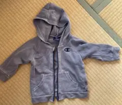 Champion グレー フード付きトレーナー 80