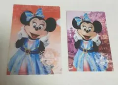 ディズニー　シー15周年　ミ二ー　ポストカードとクリアホルダーセット