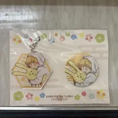 鬼滅の刃 ピンバッジ キーホルダー セット　我妻善逸