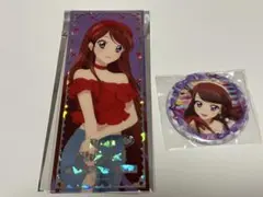 紫吹蘭　アイカツ　缶バッジ　プレシャスショットコレクション