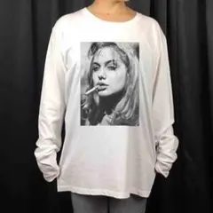 新品 アンジェリーナジョリー ハリウッド映画 女優 咥え煙草 ロンT