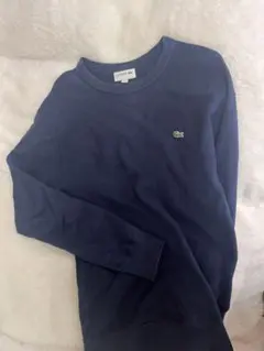 LACOSTE ネイビー 長袖トレーナー US M