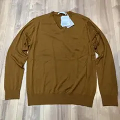 【新品タグ付き】EDIFICE Ｖネック　ニット　ロロピアーナ