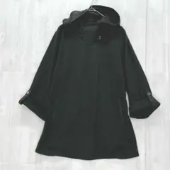 APAISER カットソーパーカー チュニック　七分袖　黒　F