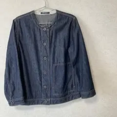 CALINERダークデニム ボタン付きジャケット