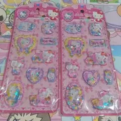 サンリオウォーターインシール2枚まとめ売り　キティちゃん　可愛い　SANRIO