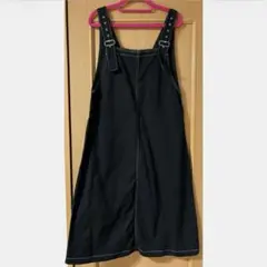 OLIVE des OLIVE サロペットスカート ブラック