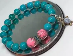 ホヌチャーム★ターコイズ★お洒落ブレスレット★パワーストーン ★天然石