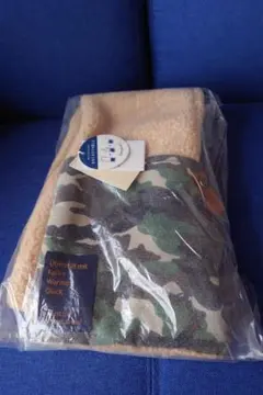 未使用☆/未開封☆/マフラー/ボア/ライトベージュ/カモフラ/折りたたみ/可愛い