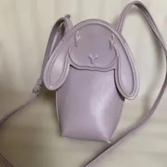 ウサギ型スマホショルダー