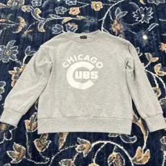 CHICAGO CUBS トレーナー 130 グレー グリーンレーベル