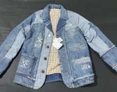BOOFOOWOO 中綿入りデニムジャケット145〜155cm Ｌサイズ　タグ付