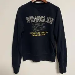 WRANGLER ラングラー ブラック クルーネック スウェットトレーナー M