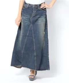 ☆新品未使用☆goa ゴア スライドジップロングスカート 希少】goa ゴア ジップスライダー サスペンダー付き ロングスカート