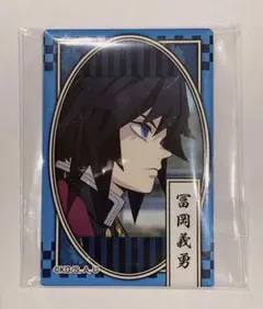 鬼滅の刃 キメツ学園 冨岡義勇 スクエア 缶バッジ 3個セット グッズ: 鬼滅の刃 螺鈿風シリーズ Vol.3 缶バッジ 冨岡義勇